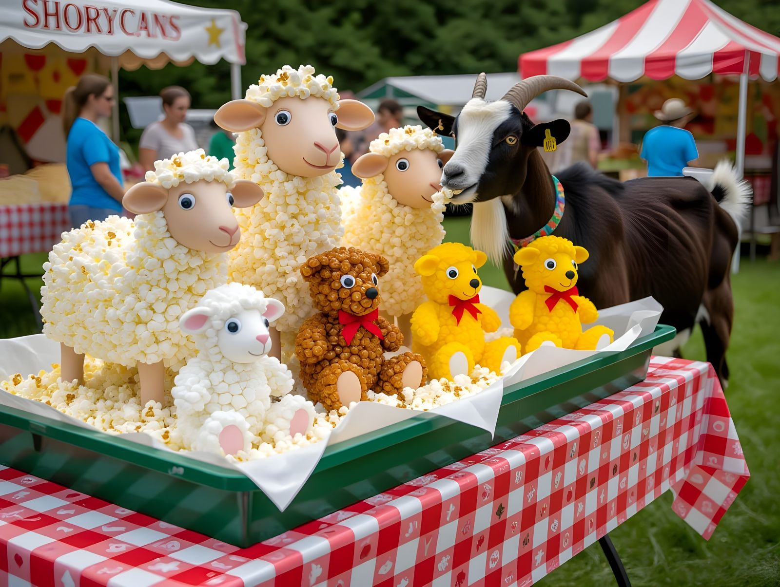 Edible Popcorn Sculptures  by @Gary Murakami
