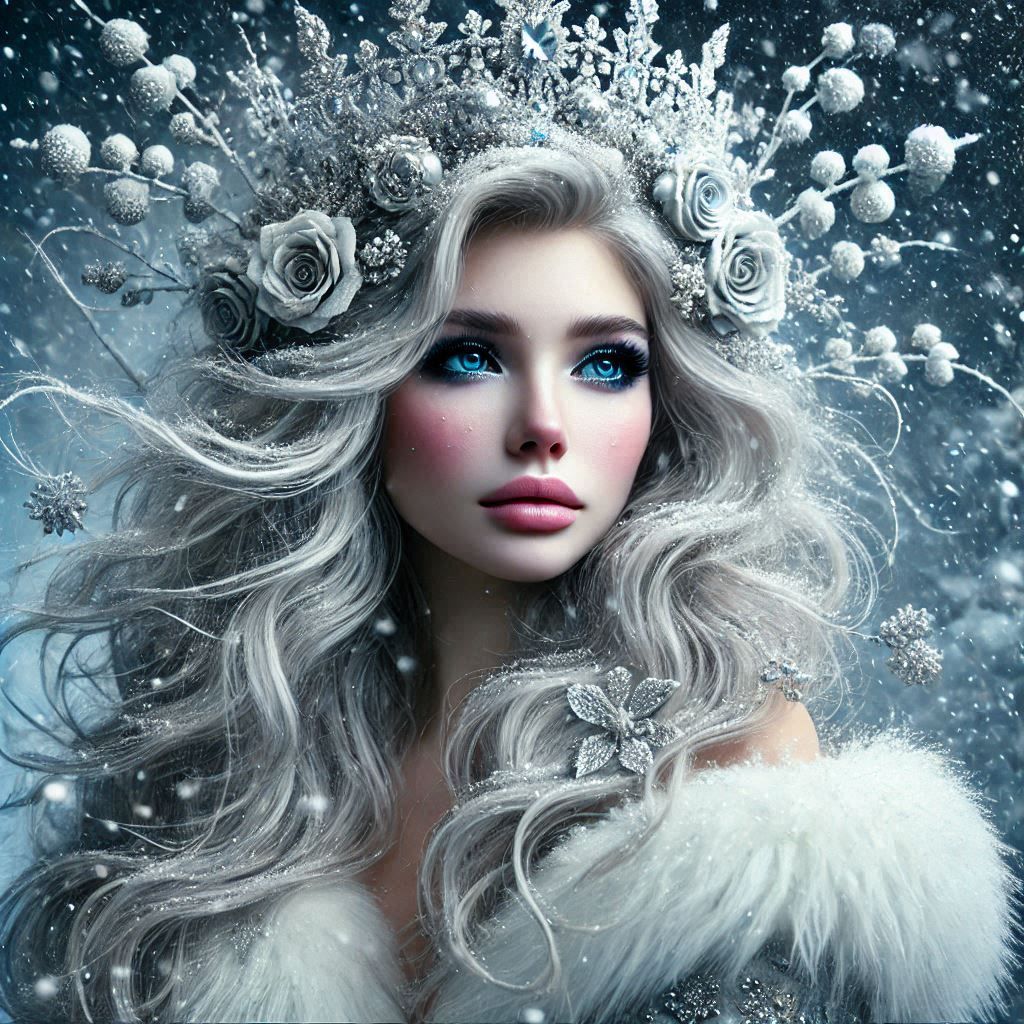 Silver-Rosed Snow Queen