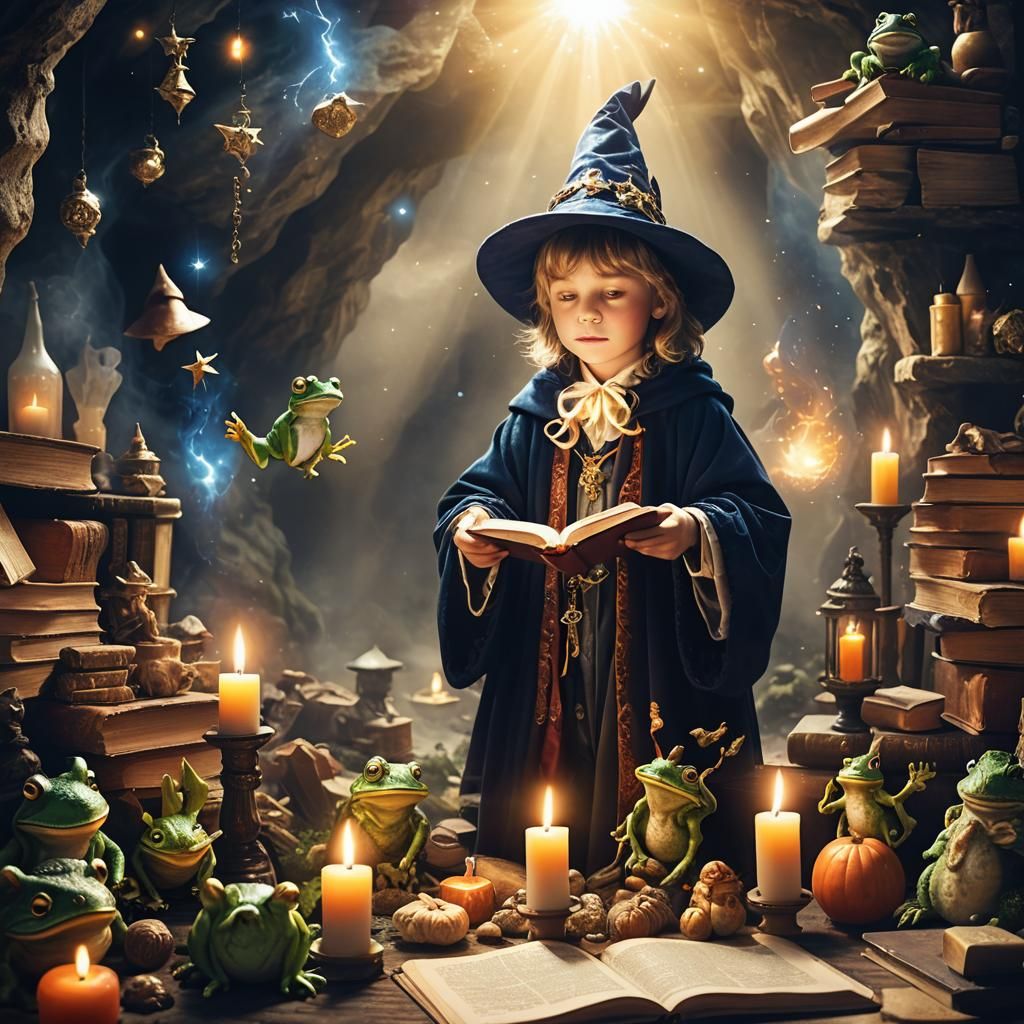 The young sorcerer's apprentice  by @undefined