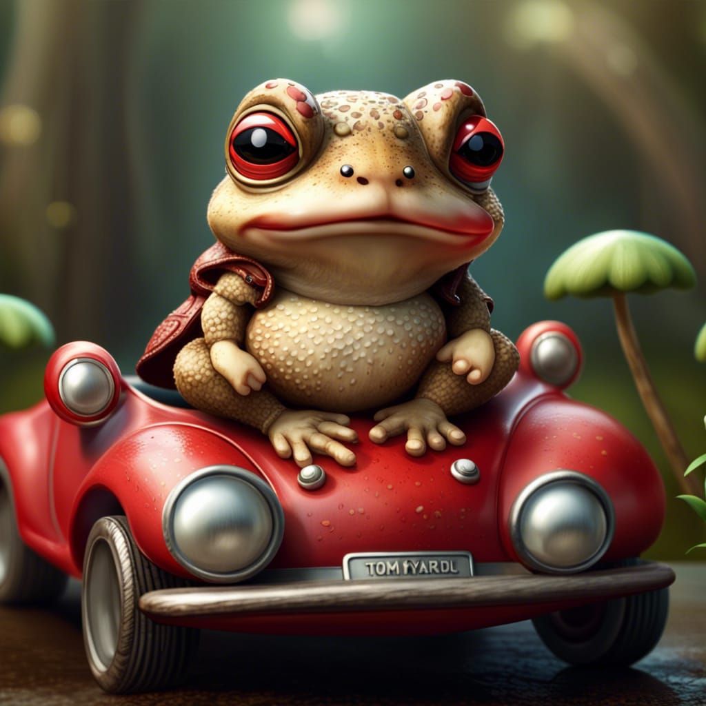My car got toad    by @BunnyBear 