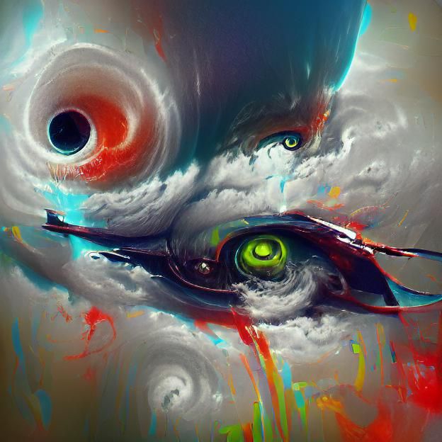 Massive eye of the hurricane