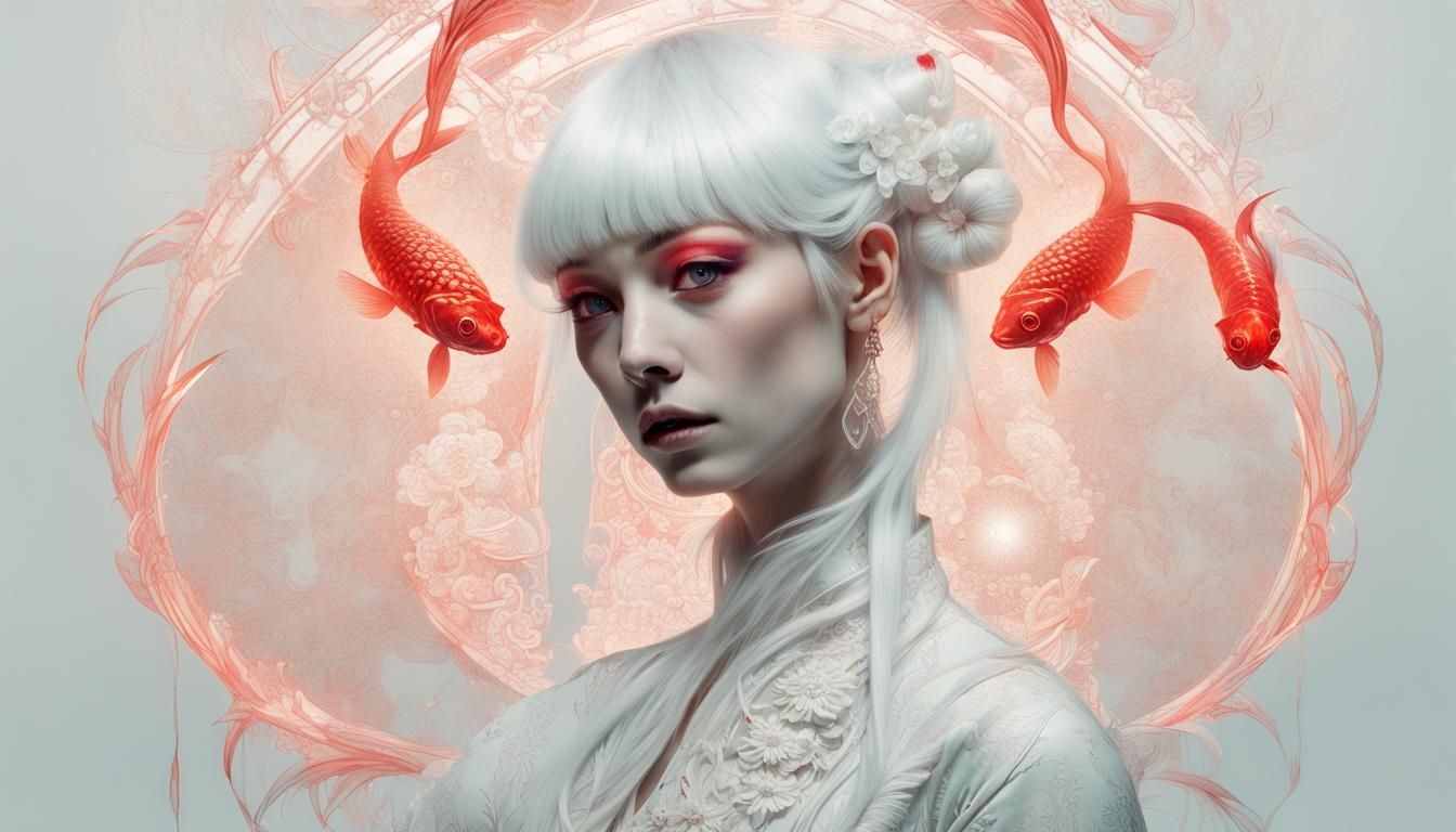 photo RAW, (White, shiny white and neon white : Portrait of ...