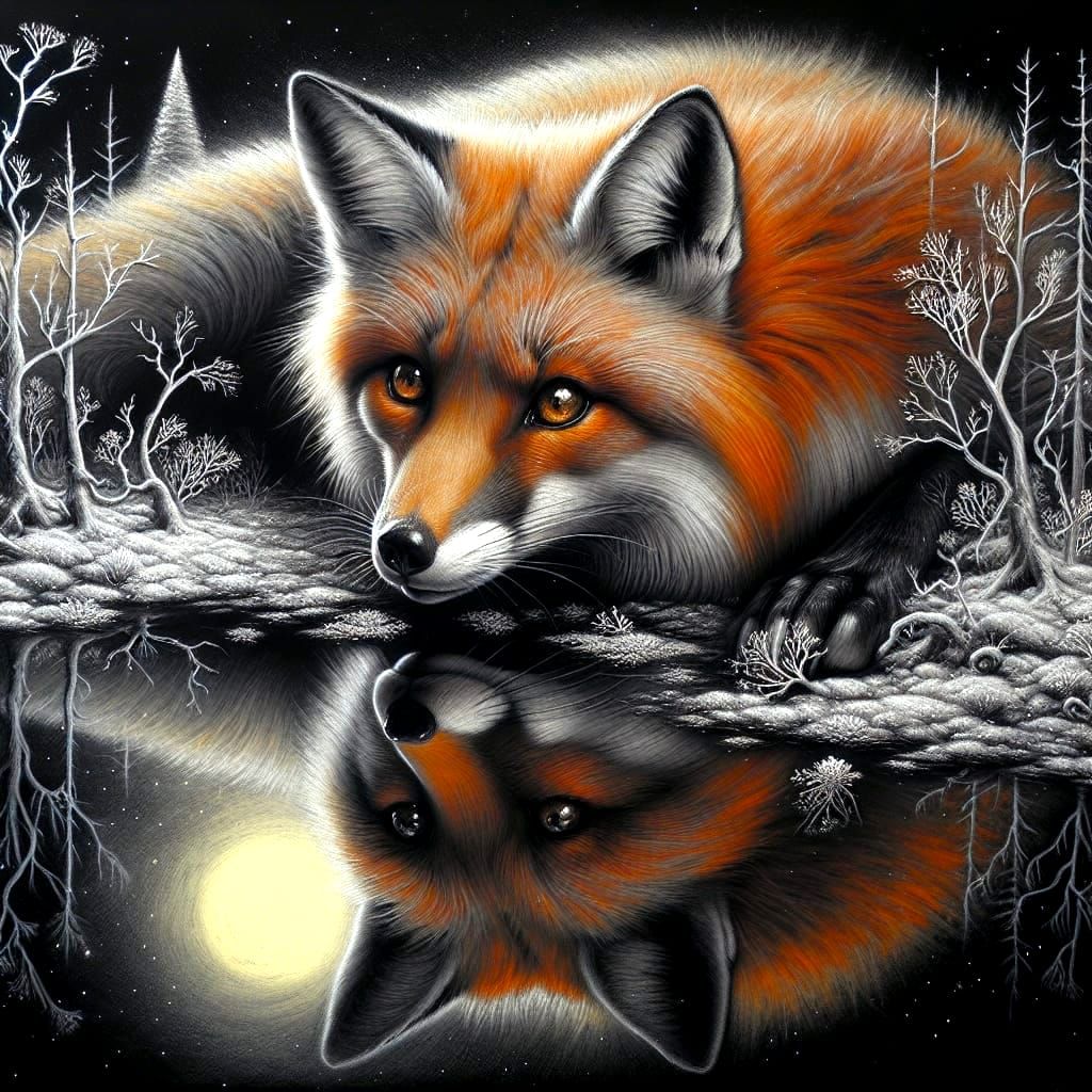 Charcoal Fox 3 likes  by @Crimson