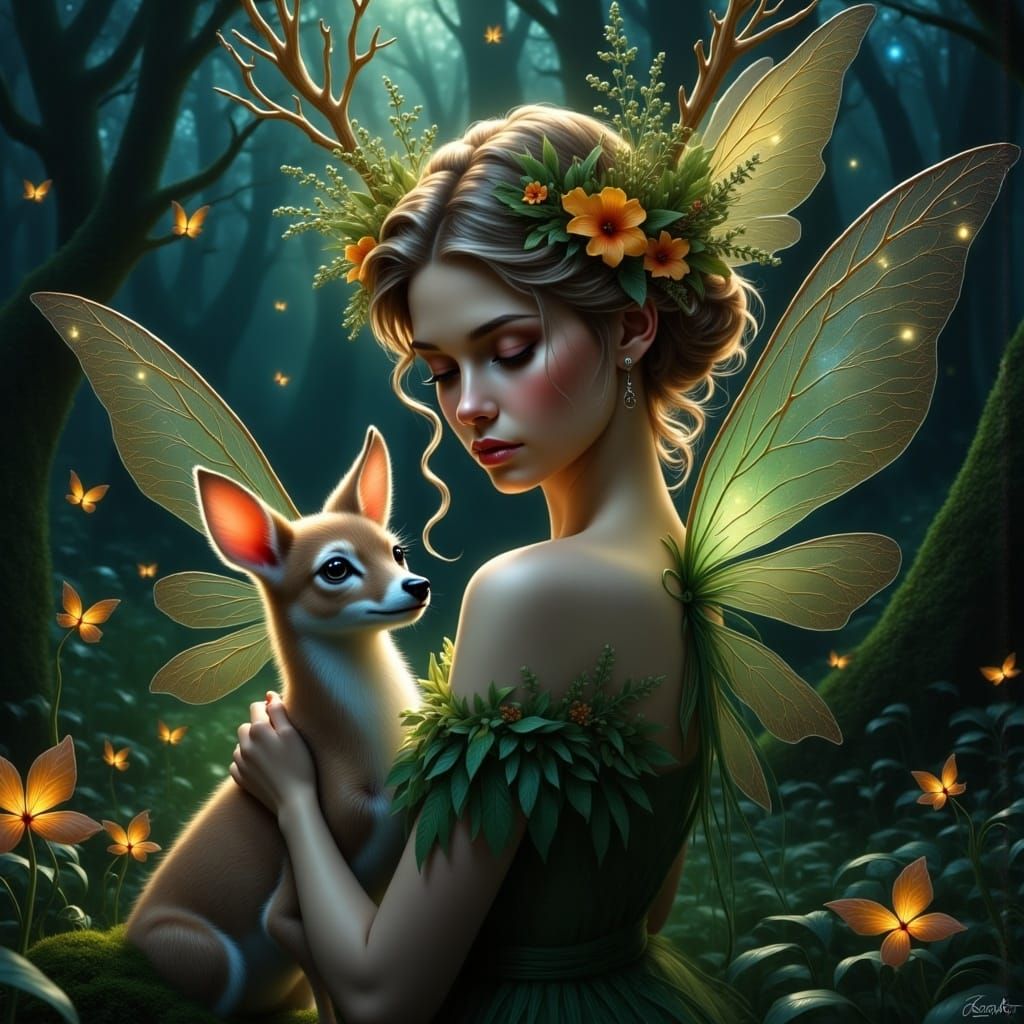 <lora:Fairy Flux:1.0> 