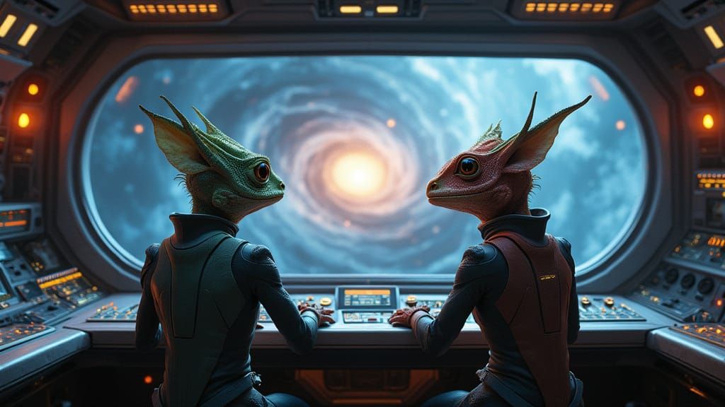 we're reaching the end of the wormhole, captain