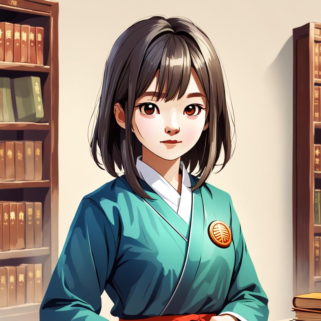 Elegant Portrait of Tang Ni, Office Worker