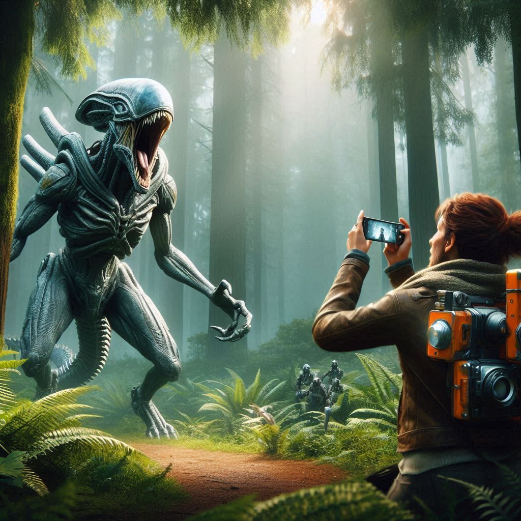 Alien encouter idiot