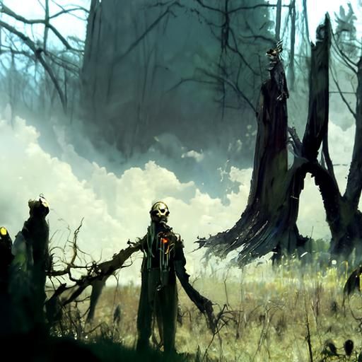 The trees are dead and dried out , waiting for something wild AI