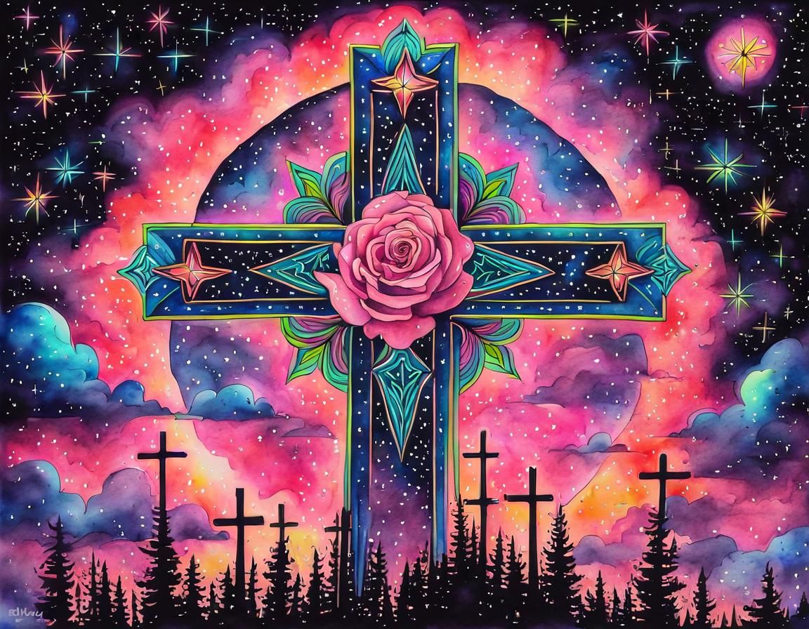a rose cross