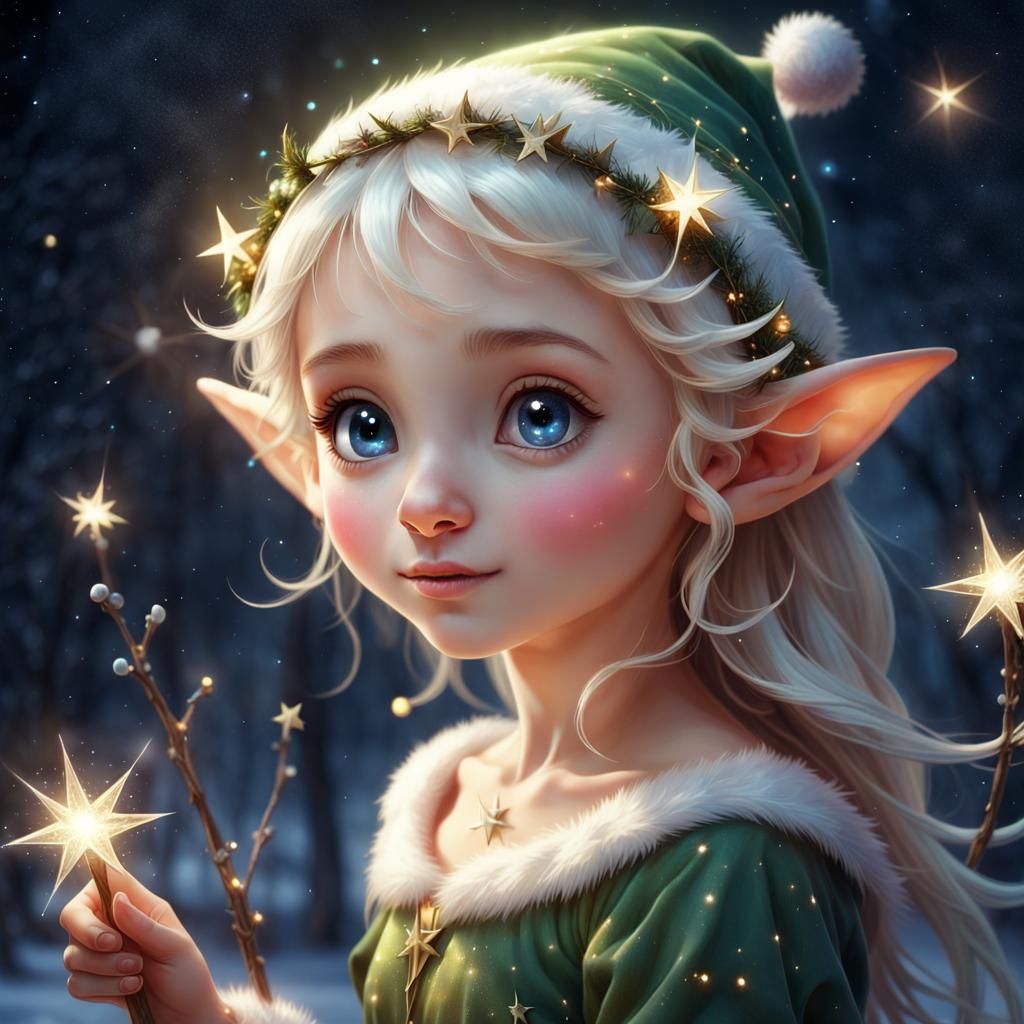 Little Christmas elf   by @MArt