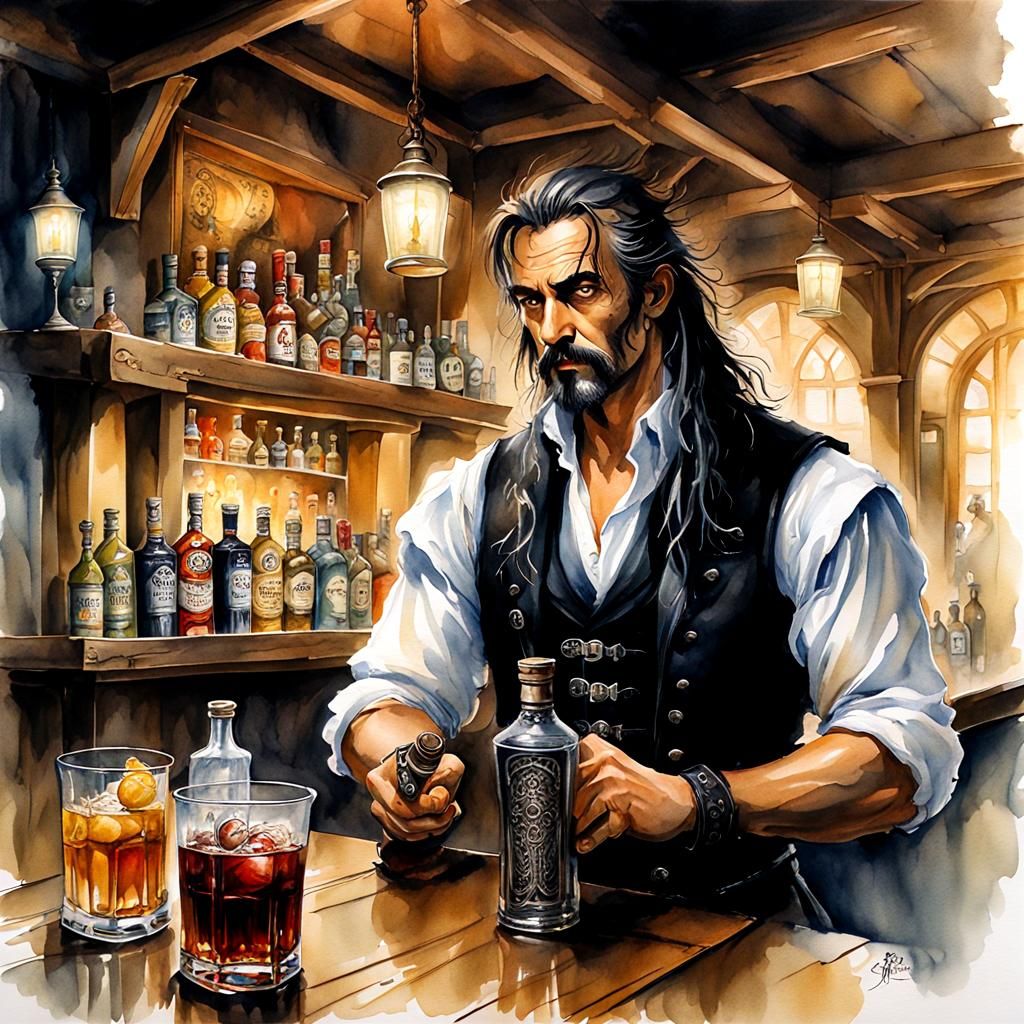 bartender in a tavern