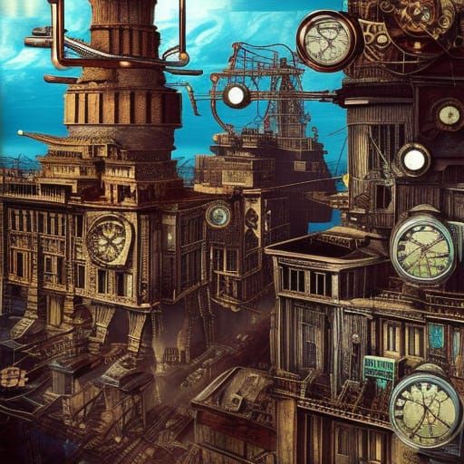 Steampunk Art AI Generated Artwork NightCafe Creator