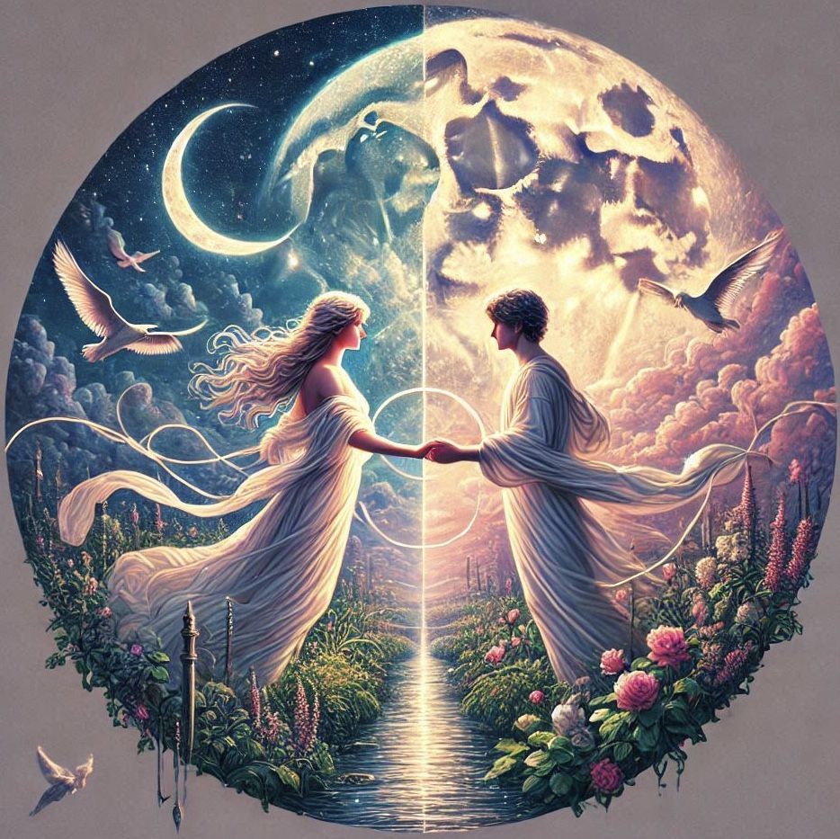 Sacred Crossing of Eternal Lovers: The Circle of Divine Love...