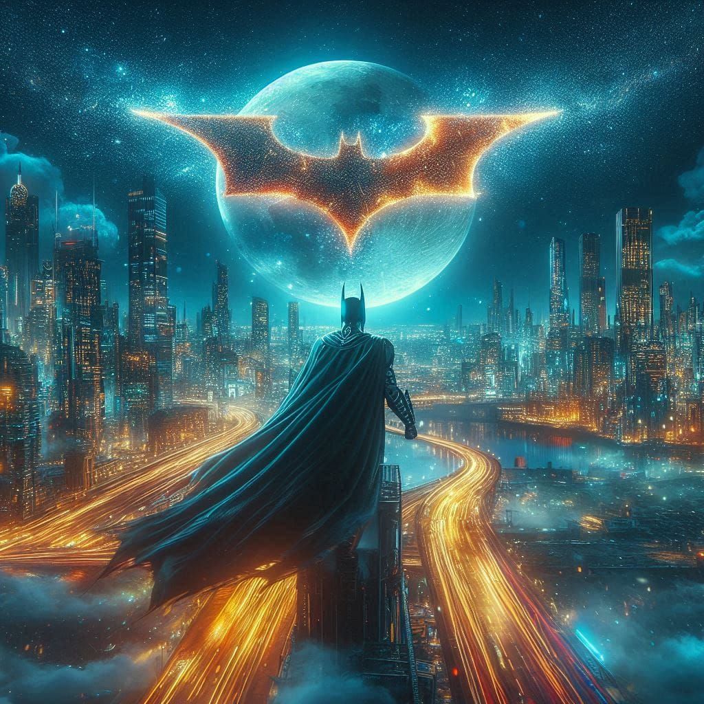 Futuristic Gotham City   by @Jules Chaos 
