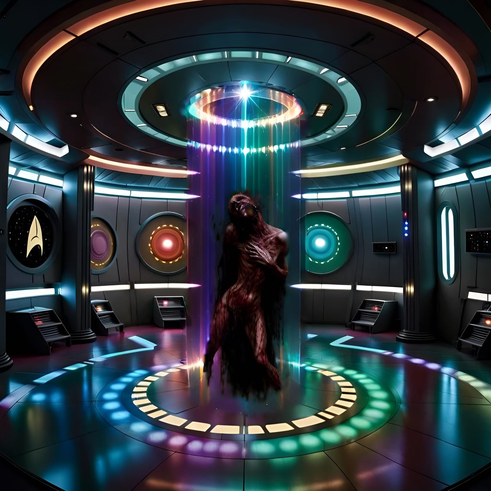 Inspired by the nightmarish transporter accident in “Star Trek: The Motion Picture” (1979).  by @Jeff Brock