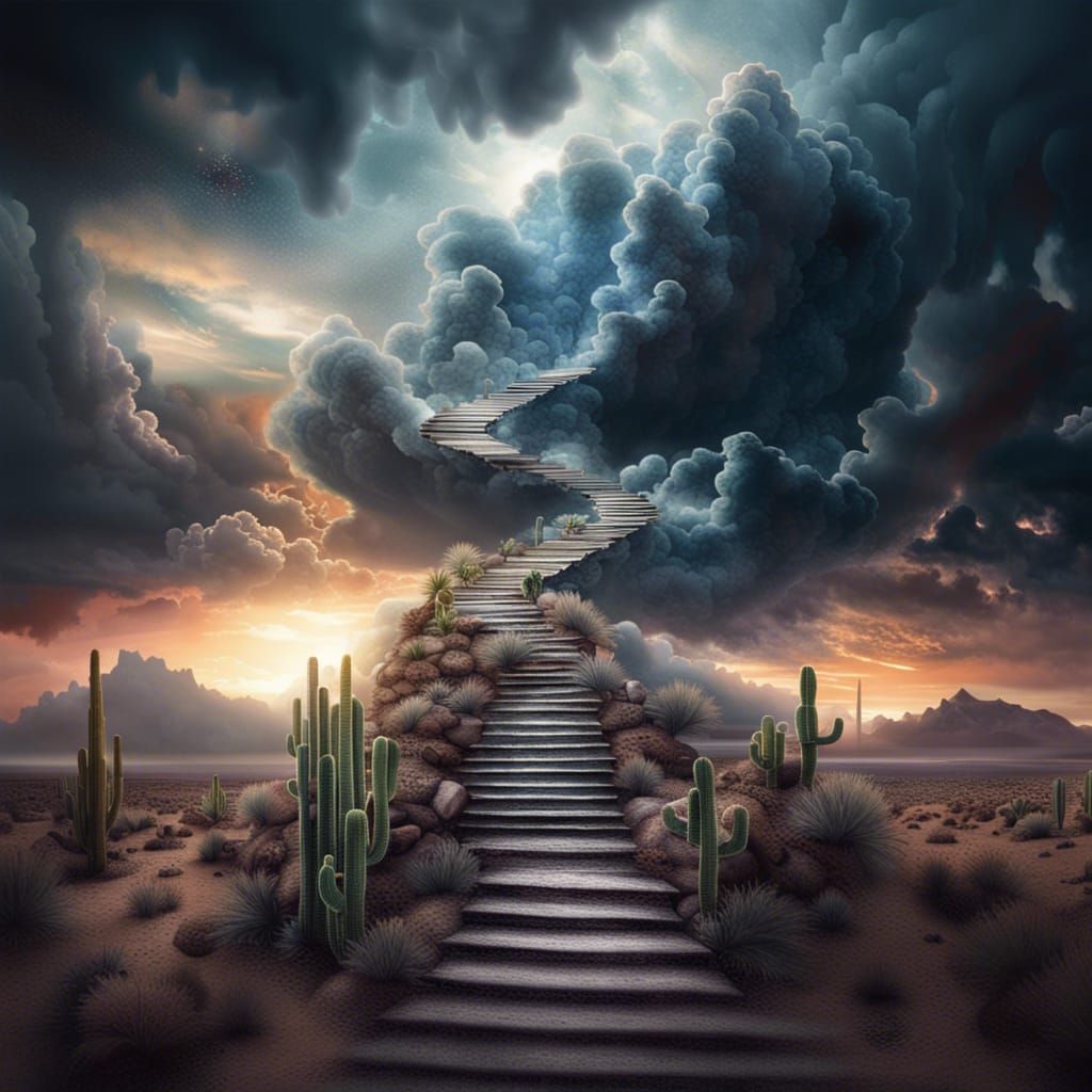 Stairway to heaven - AI Generated Artwork - NightCafe Creator