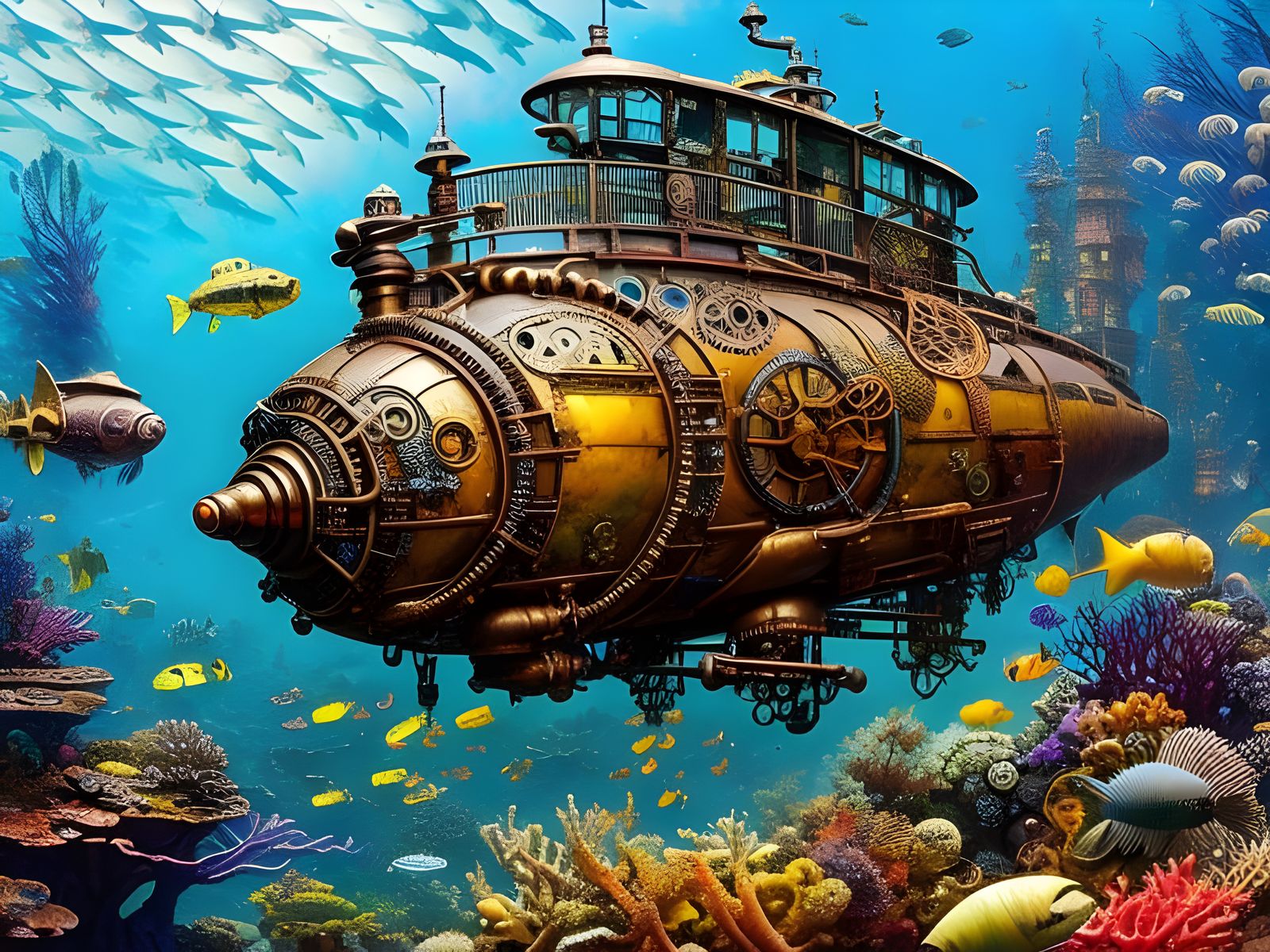 Voyage of the Sub Mariner  by @Art of Art