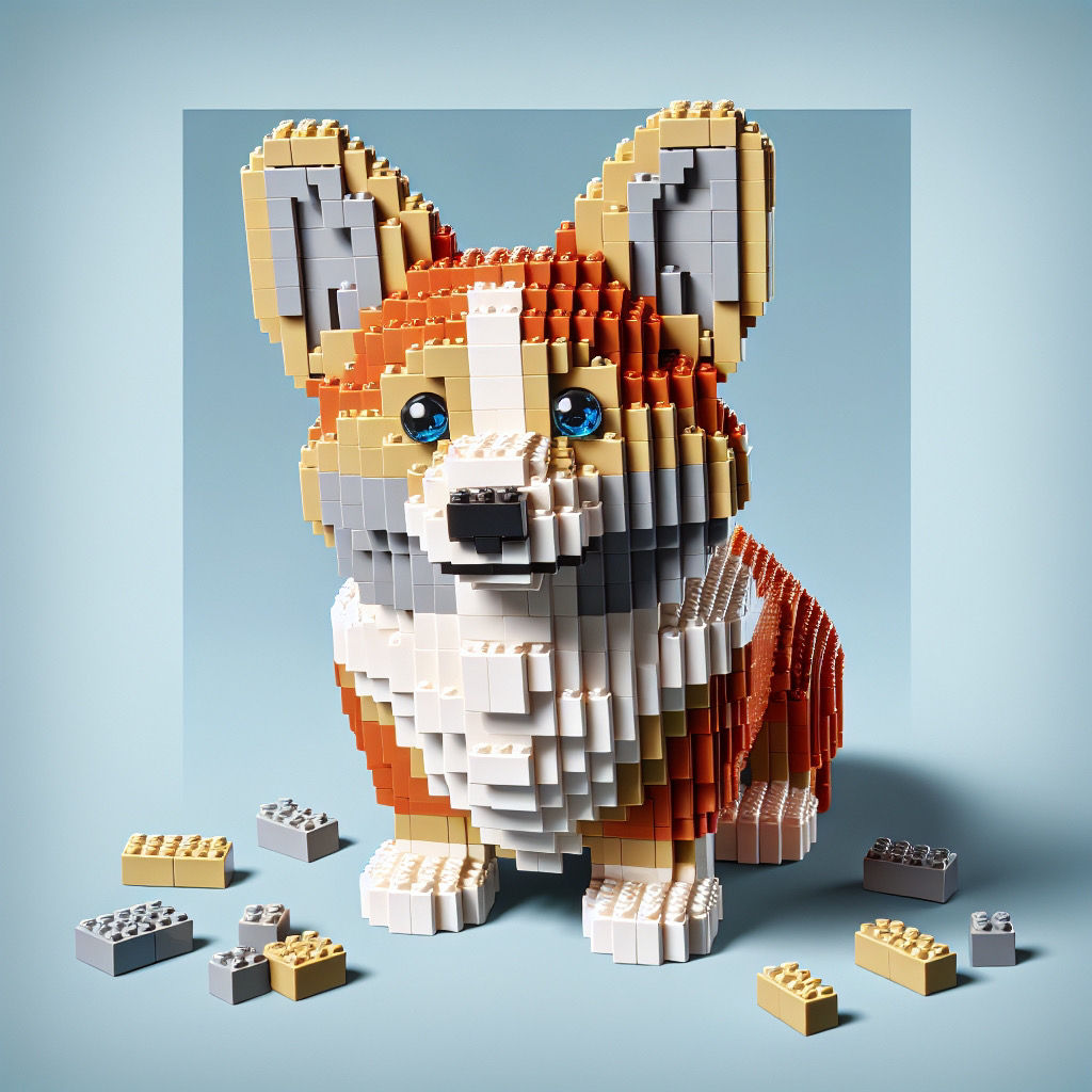 Nano Bricks Corgi