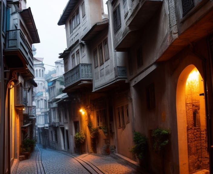 Narrow Istambul street