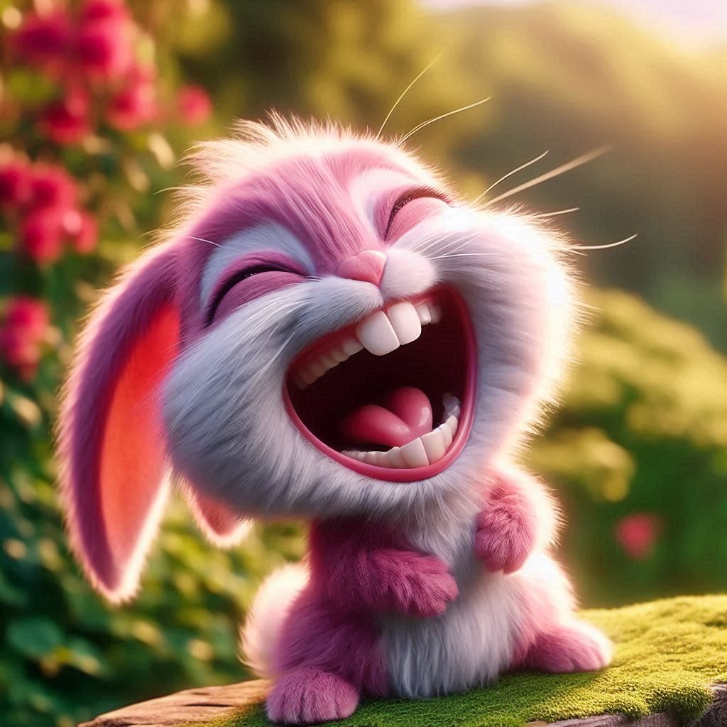 Pink Bunny Guffaw