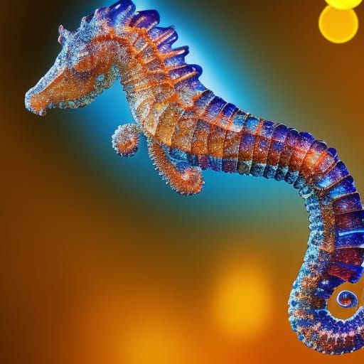A Seahorse made of liquid crystal