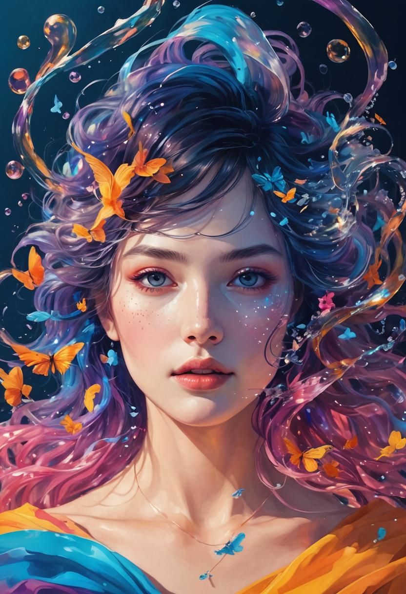Free and flowing