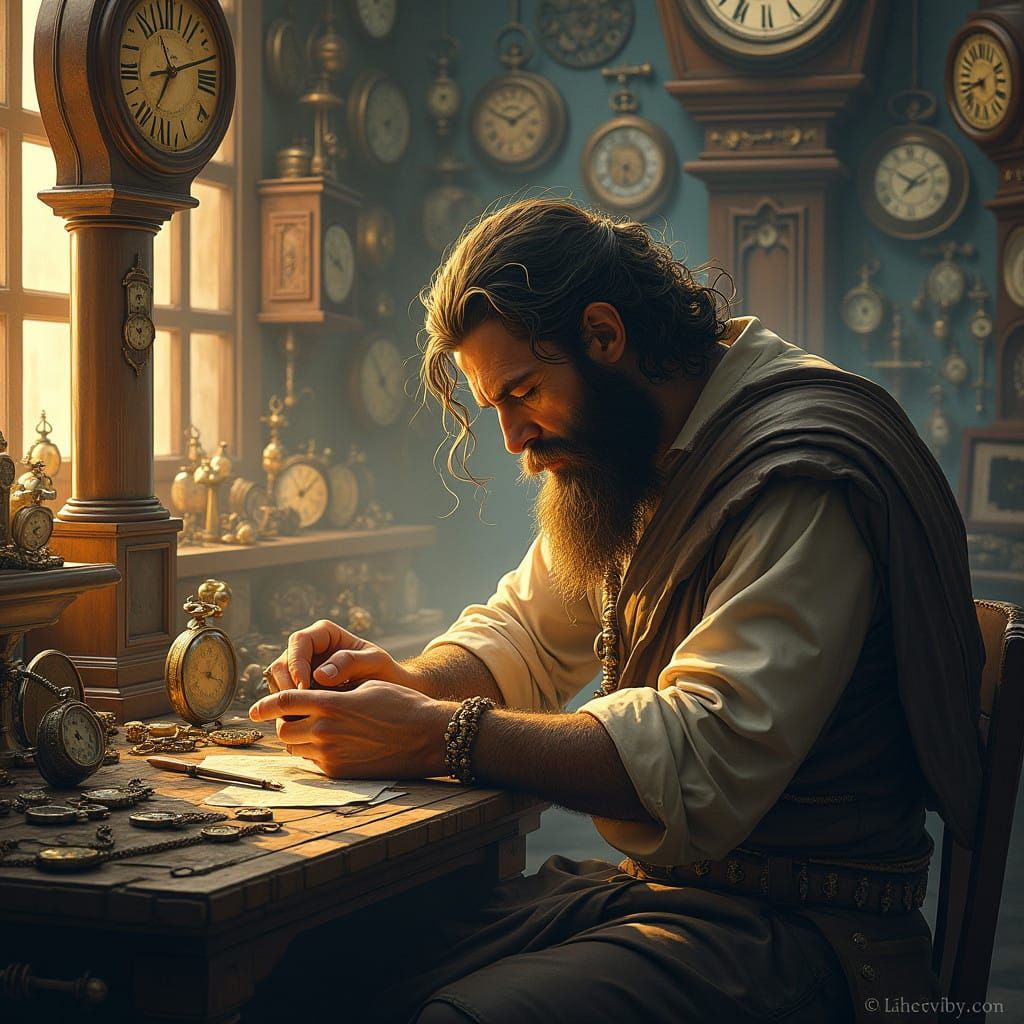 Chronos, the clockmaker  by @SolitaryWeaver