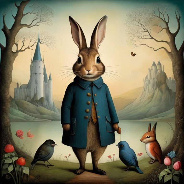 Mr Rabbit keeps an eye on his domain