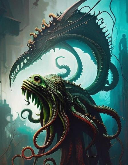 Lovecraftian Great Old One / Outer God - AI Generated Artwork ...