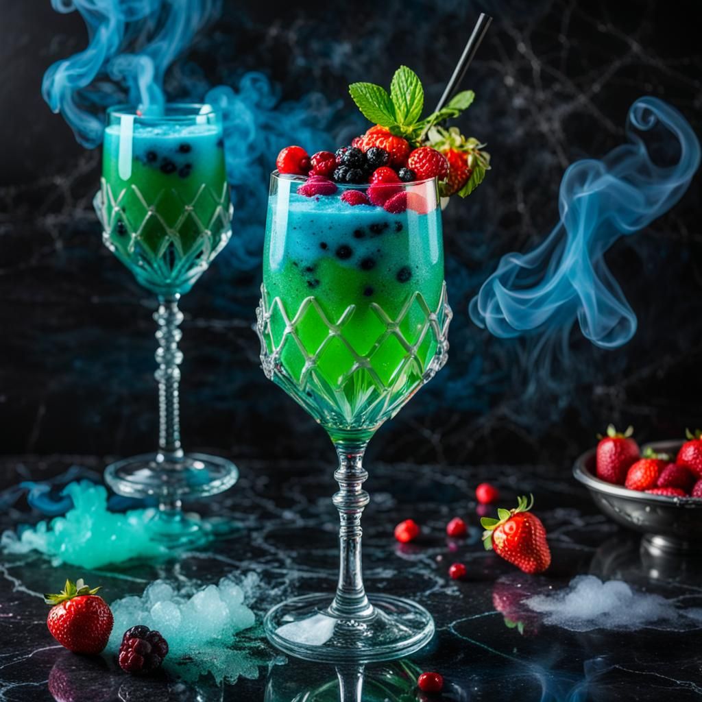 A frosty mouth full of delicious wild berries!  by @The Crystal Wizard of Truth
