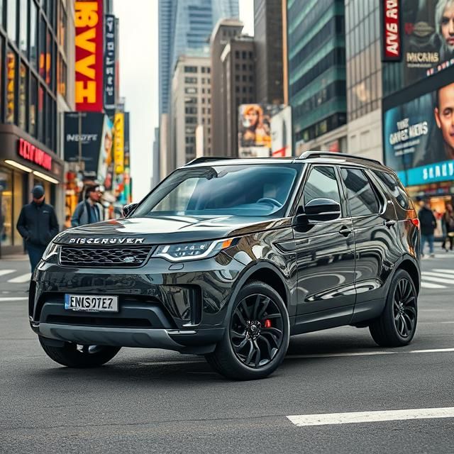 BLACK LAND ROVER DISCOVERY 4 SPORTS EDITION.