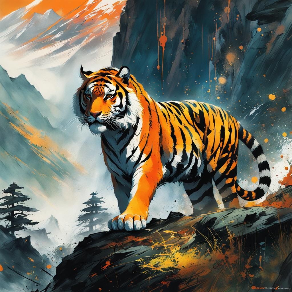 Tiger experiment   by @DarkBanshee