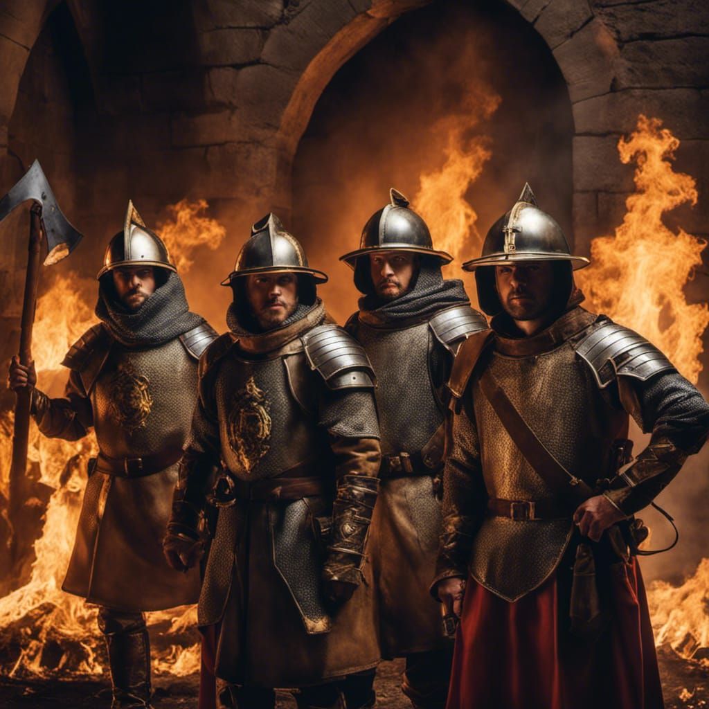 King Arthur's Royal Firefighters AI Generated Artwork NightCafe Creator