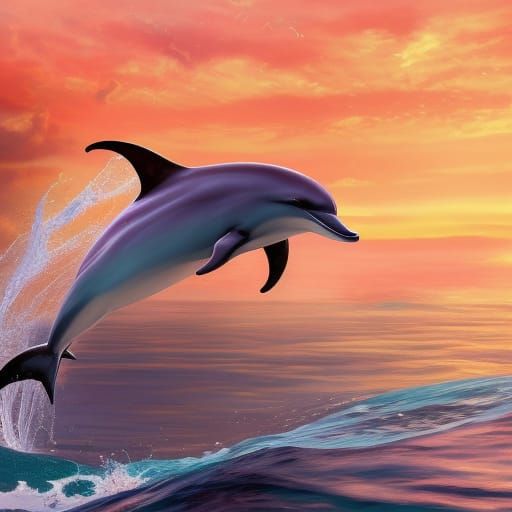 Dolphin in ocean