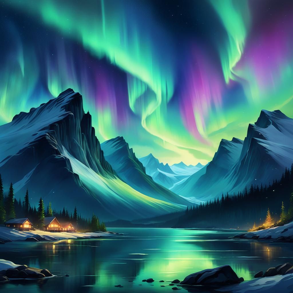 Northern lights in Norway  by @Nanou the only real one