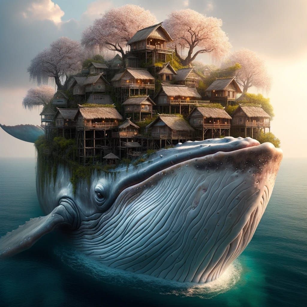 Village on Sky Whale