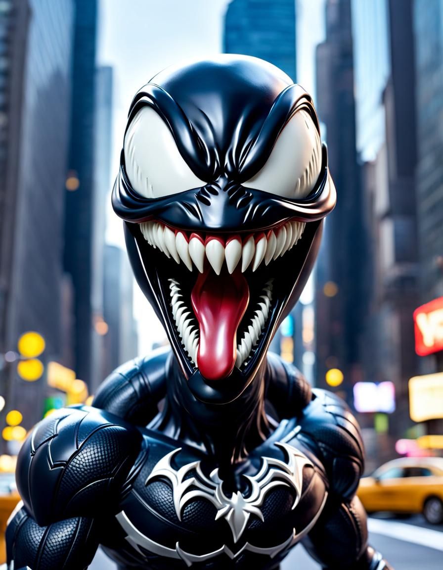 happy Venom Bobblehead - AI Generated Artwork - NightCafe Creator