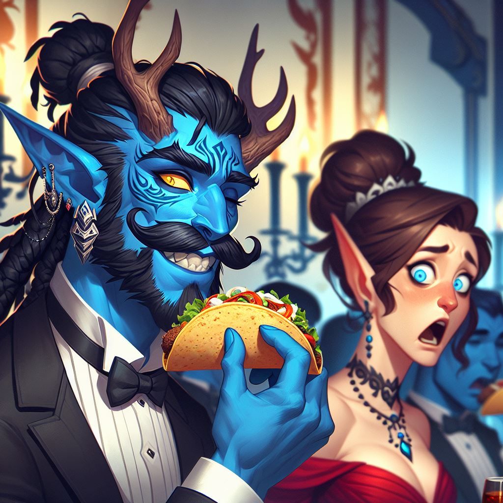 Let me taste this taco senorita!