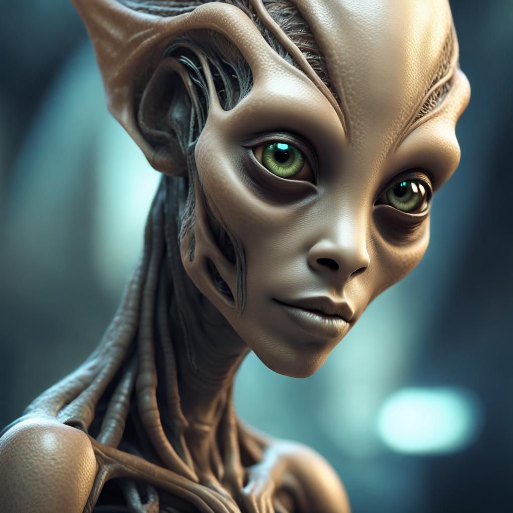 Female Alien  by @Quibbles