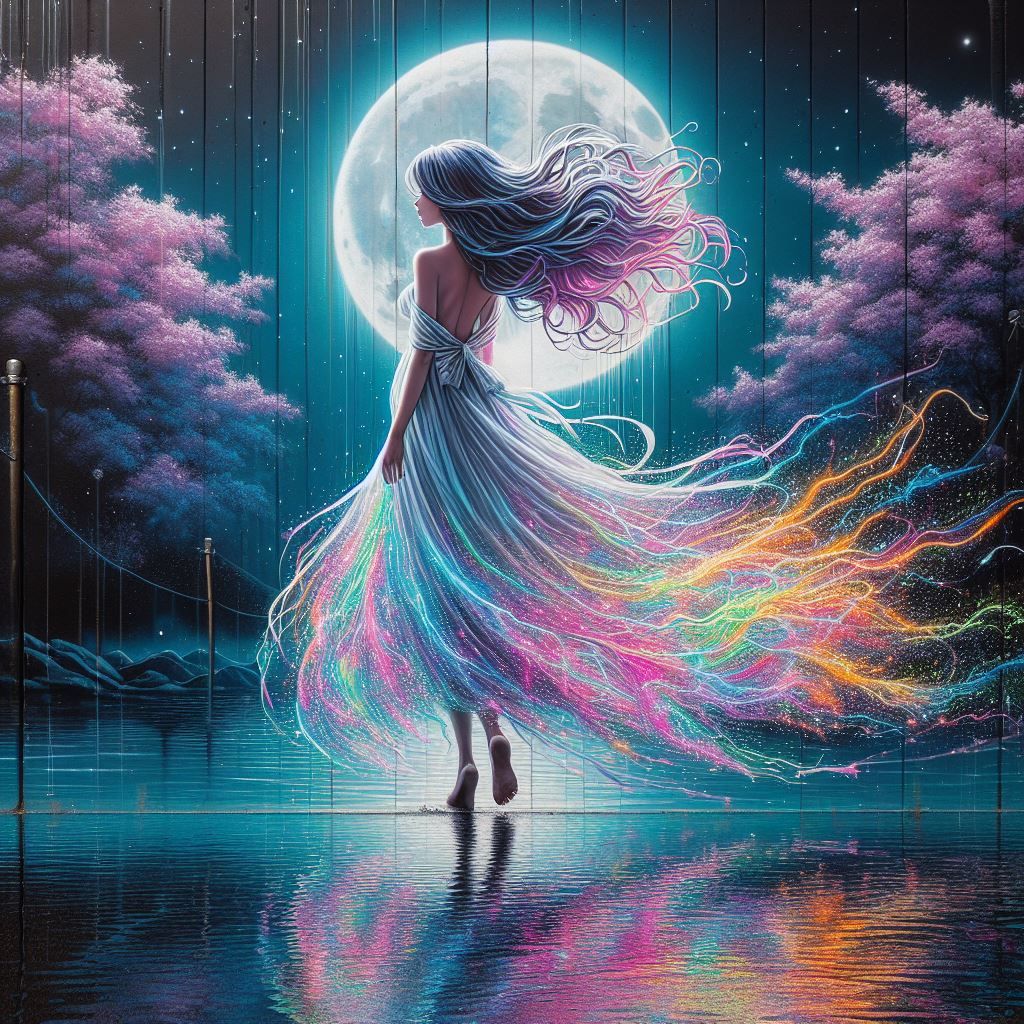 Let the moon teach you the art of being beautiful and lonely at the same time