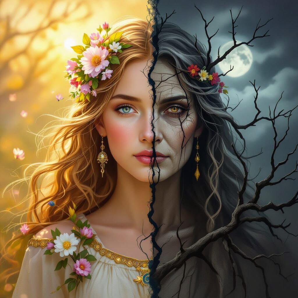 Celtic goddess maiden & crone  by @TinkNL