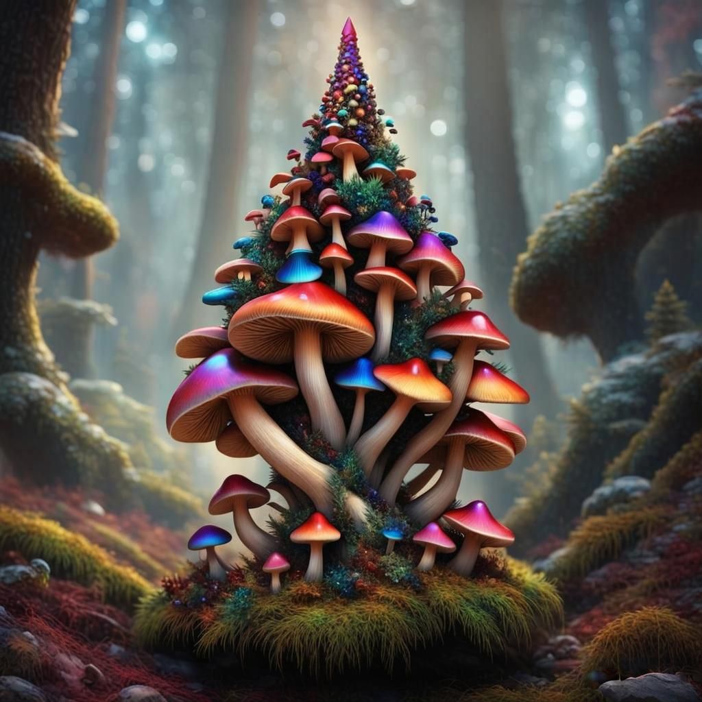 Mushroom tree  by @gyropyro