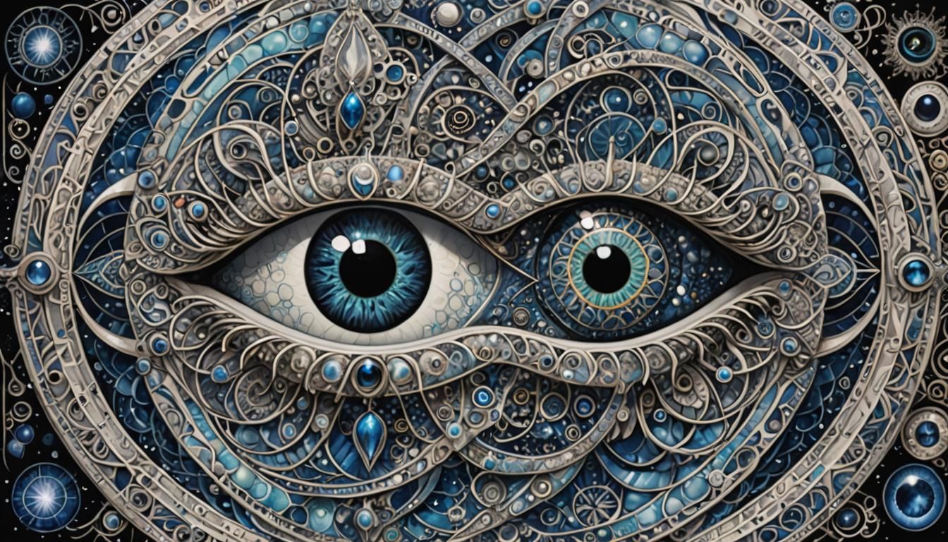 Celestial eye, vision of source, life path ordained, crystal...