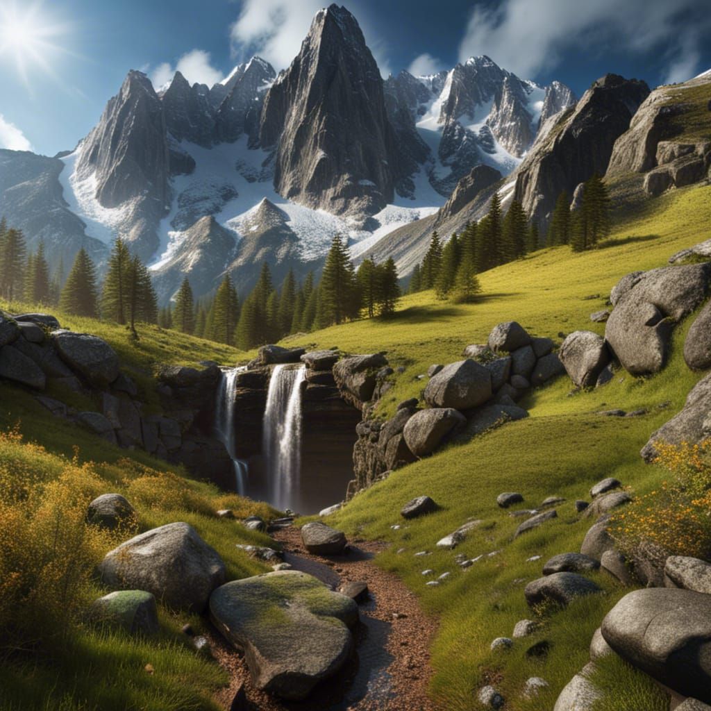 The highest mountain  by @Aiifu