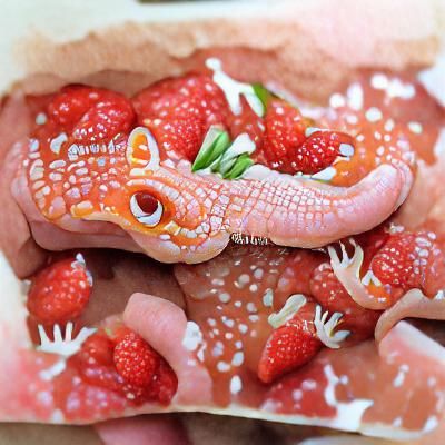 strawberry gecko