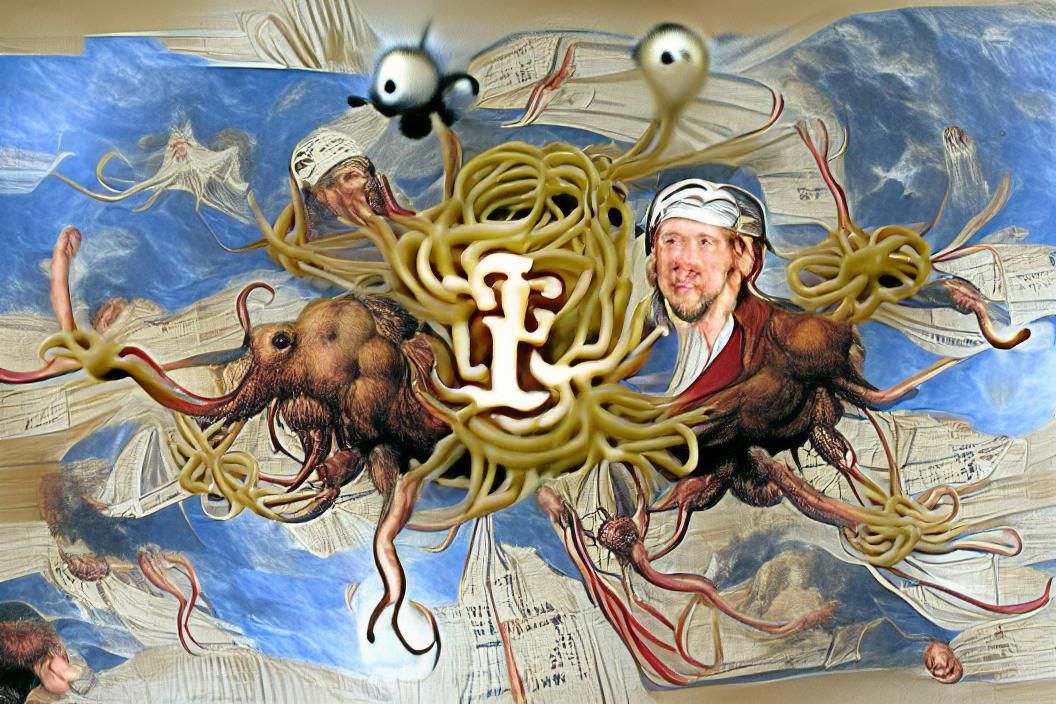 Lynchian Flying Spaghetti Monster