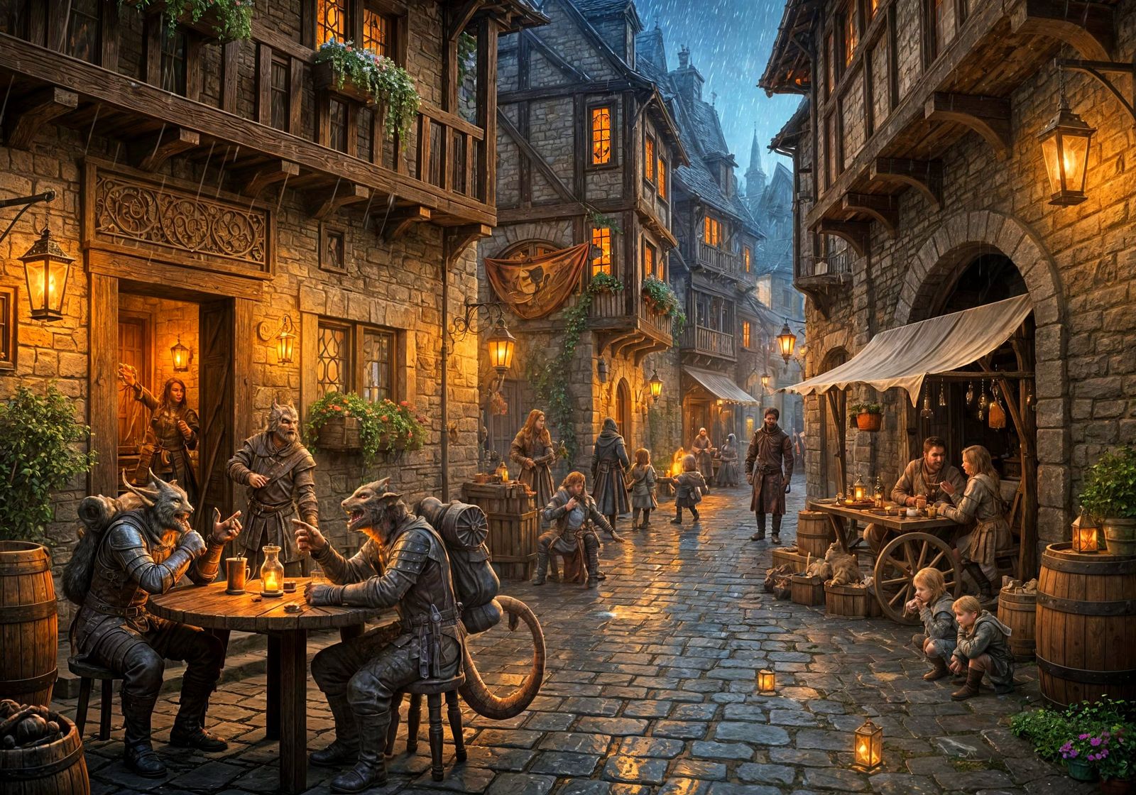 The Alleyway Tavern  by @Hinty