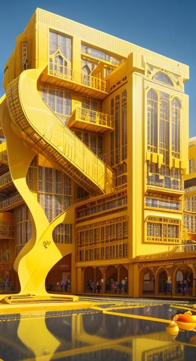 Architecture, beautiful, canary yellow, deco, ecstatic, fractal, gold, honey, ignition, jonquil-colour, klarion, lemon-colour, mustard-yello...