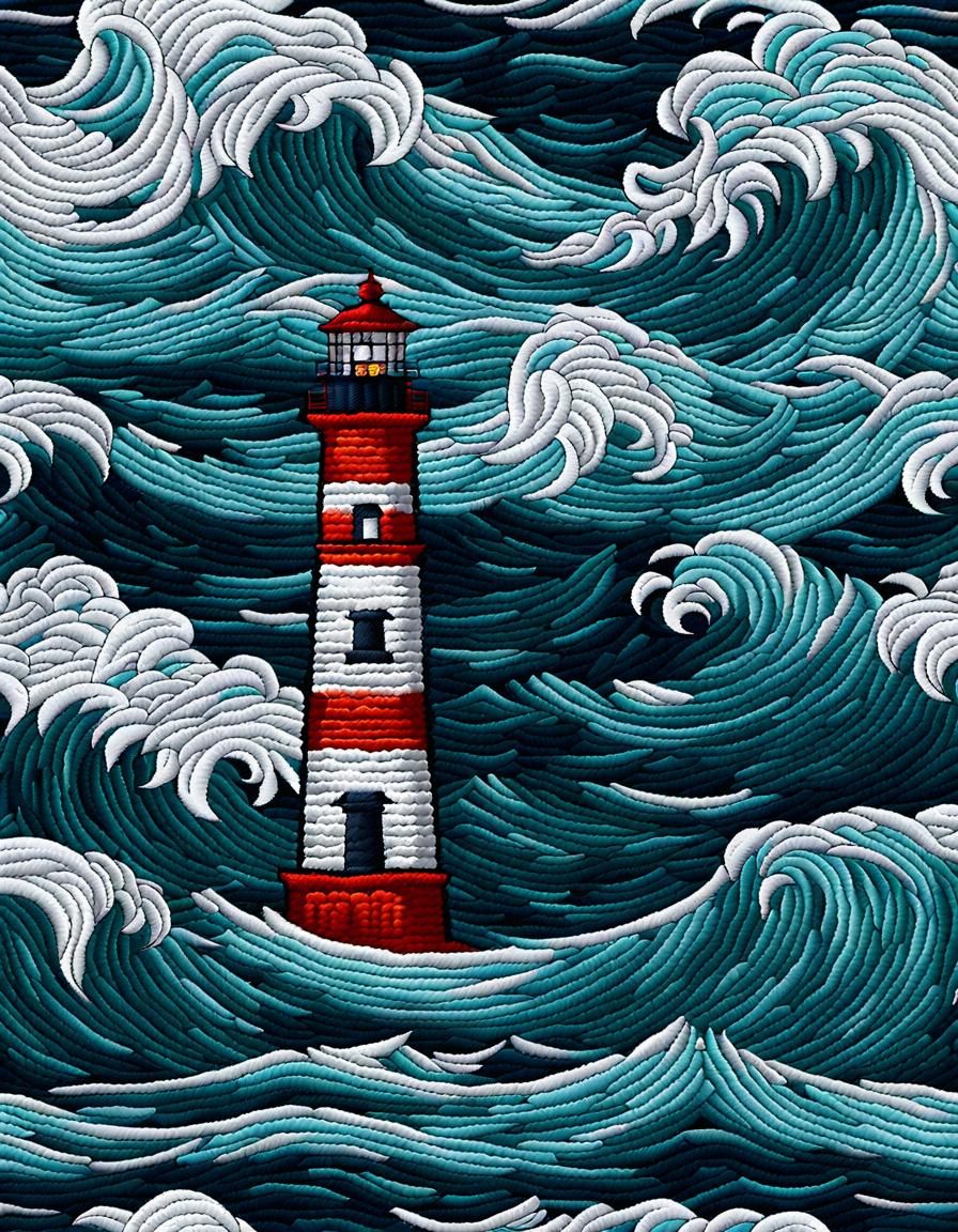 Lighthouse Embroidery