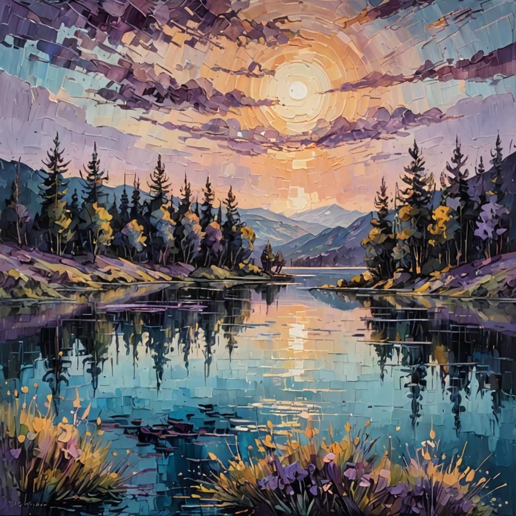 Peaceful Lake  by @JollyNewt